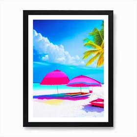 Maldives Beach Pop Art Photography Tropical Destination Art Print