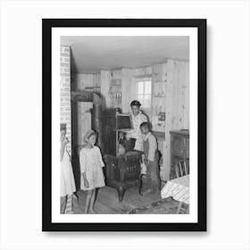 Southeast Missouri Farms, Sharecropper Family In New Home, La Forge Project, Missouri By Russell Lee Art Print