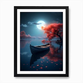 Boat On The Water Art Print