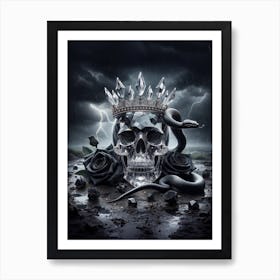 Luxury Skull Enigma 3 Art Print