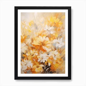 Fall Flower Painting Calendula 4 Art Print