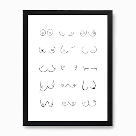 Boobies Watercolor Art Poster for Sale by Tinteria