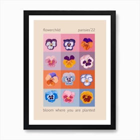 Pansies Art Print