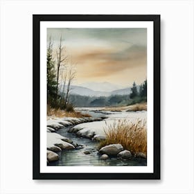 Snowy River 1 Art Print