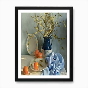 Still Life With Oranges Art Print