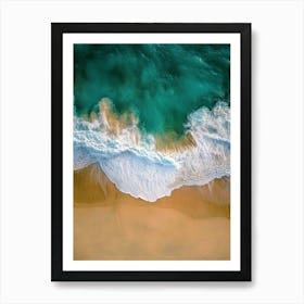 Aerial View Of A Beach 58 Art Print