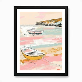 Boats On The Beach 3 Art Print