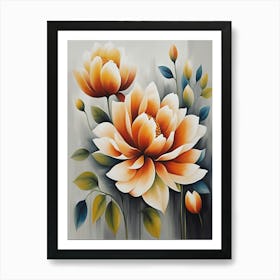 Lotus Flower Painting Art Print