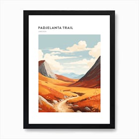 Padjelanta Trail Sweden 4 Hiking Trail Landscape Poster Art Print