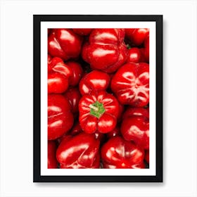 Red Paprikas Art Print