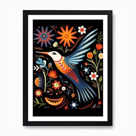 Folk Bird Illustration Common Tern Art Print