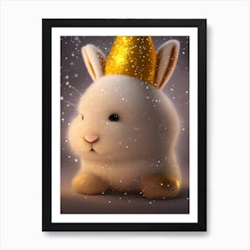 Bunny In A Hat Art Print