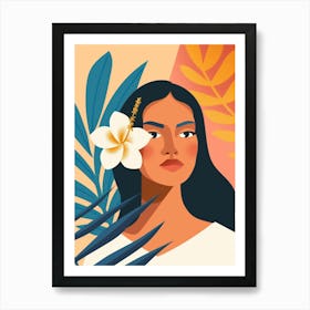 Hawaiian Woman 1 Art Print