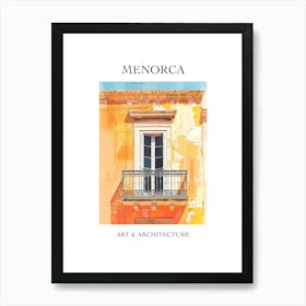 Menorca Travel And Architecture Poster 1 Art Print