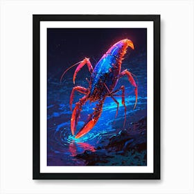 Default Draw Me A Lobster Doing The Moonwalk On The Ocean Floo 2 Art Print