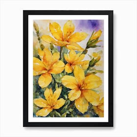 Yellow Champa Flowers 1 Art Print