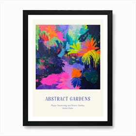 Colourful Gardens Phipps Conservatory And Botanic Gardens Usa 2 Blue Poster Art Print