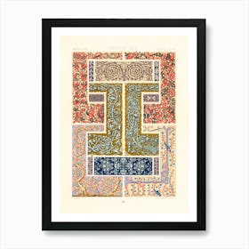 Middle Ages Pattern, Albert Racine 4 Art Print