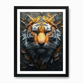 Tiger Head 1 Art Print