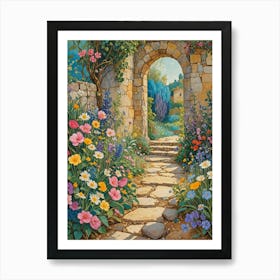 Secret Garden Path Art Print