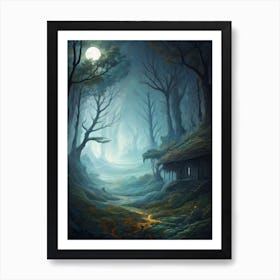 Dark Forest Art Print