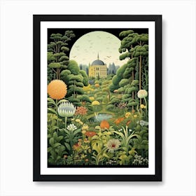 Nymphenburg Palace Gardens Germany Henri Rousseau Style 1 Art Print