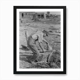 Untitled Photo, Possibly Related To Son Of Mr, Germeroth, Fsa (Farm Security Administration) Client, Getting Ready To Art Print