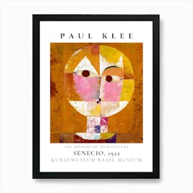 Paul Klee Senecio Art Print