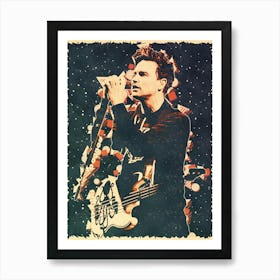 Blink 182 mark hoppus 1 Art Print