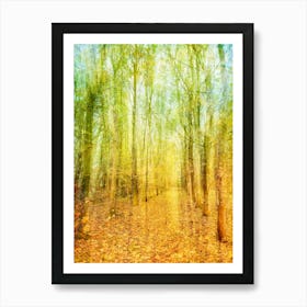 Fallen Autumnal Leaves Art Print