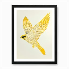 Yellow Falcon 1 Art Print