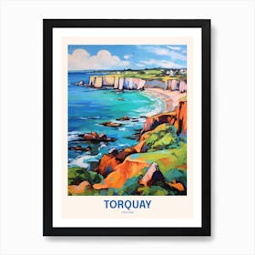 Torquay England 2 Uk Travel Poster Art Print