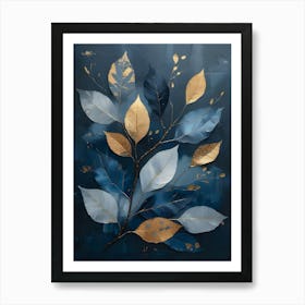 Gold Leaf Canvas Print 1 Art Print