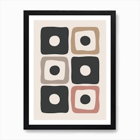 Minimal Mid Century Modern Abstract Art Print