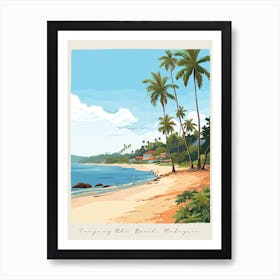 Poster Of Tanjung Rhu Beach, Langkawi Island, Malaysia, Matisse And Rousseau Style 2 Art Print