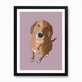 Hound Dog Art Print