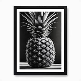 Black And White Pineapple Art Print