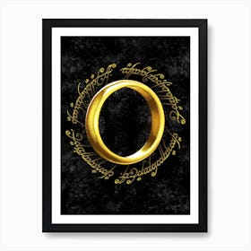 The One Ring LOTR Art Print