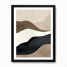 Silence In Waves Minimalist Style Art Print