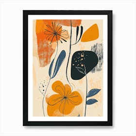 Abstract Floral Painting 38 Art Print