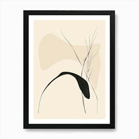 Black And White Abstract Art Print