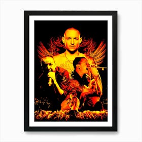 chester bennington likin park 5 Art Print