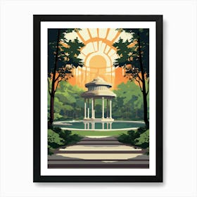 Emirgan Park Modern Pixel Art 3 Art Print