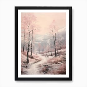 Dreamy Winter Painting Pyrnes National Park France 4 Art Print