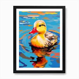 Ducklings Colour Pop 1 Art Print