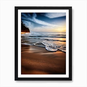 Sunset On The Beach 3 Art Print