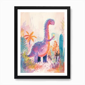 Dinosaur On A Mobile Phone 1 Art Print