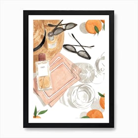 Still Life With Oranges Art Print