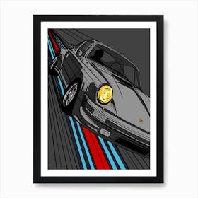 Car Porsche 911 Martini Art Print