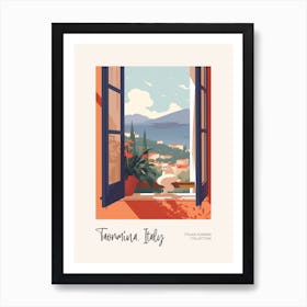 Taormina Cat On A Window 2 Italian Summer Collection Art Print